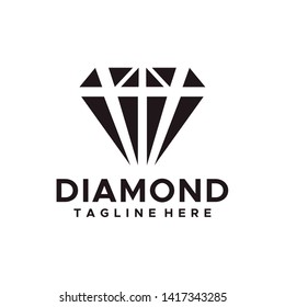 Diamond logo design flat style