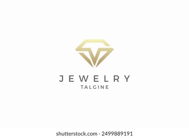 Diamond logo design, diamond forming letter S and M, jewelry logo design template design element, vector illustration