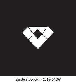 Diamond logo design Free vector