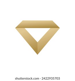 Diamant-Logo-Design mit Premium-Konzept