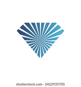 Diseño de logotipo de diamantes con concepto premium