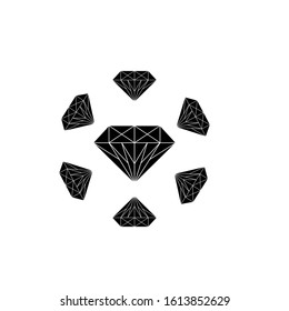 diamond logo design simple modern template