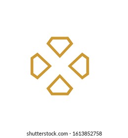 diamond logo design simple modern template