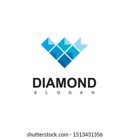 Diamond Logo Design Template Isolated On White Background