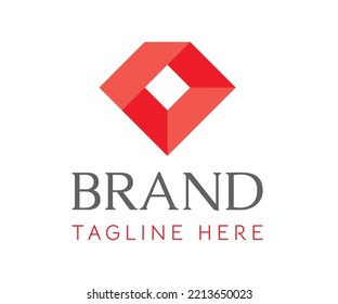 Diamond Logo Design Template. Luxury Jewelry Fashion Symbols, Concept Of Eternal, Sustainable Value. Financial And Economic Company Logotype. Abstract Logo For Branding, Business, Finance, Investment.
