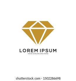 Simple Minimalist Diamond Logo Design Vector Stock Vector (Royalty Free ...