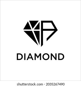 Diamond logo design templates vector