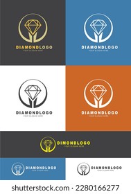 Diamond Logo Design vector art eps