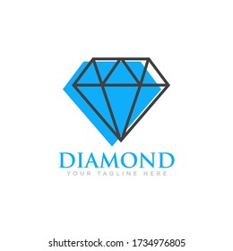 Diamond Logo Design Vector Illustration