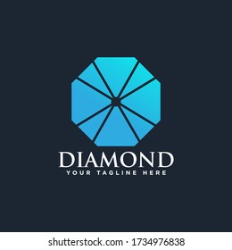 Diamond Logo Design Vector Illustration