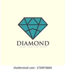 Diamond Logo Design Vector Illustration