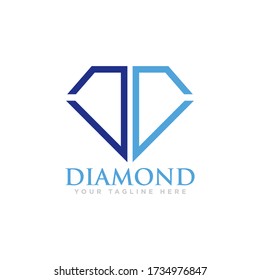 Diamond Logo Design Vector Illustration