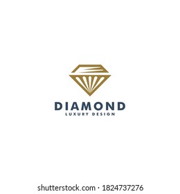 Diamond Logo Design Vektorgrafik. 