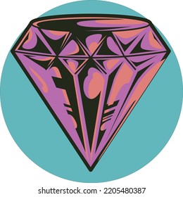 diamond logo design vector illustration