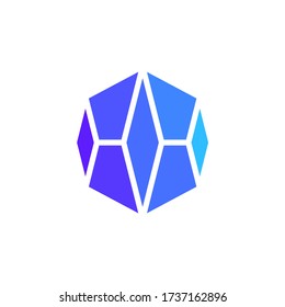 Diamond Logo Design Vector Template. Gem or Crystal Icon