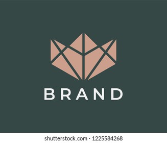 Diamond logo design vector. Universal diamond logo.