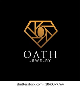 diamond logo designs simple modern for jewelery shop and business