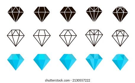 Diamond logo forms design icon