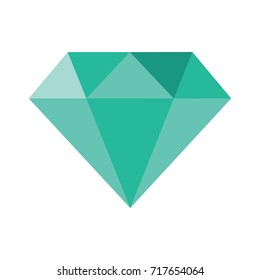 Diamond logo. Green diamond symbol.