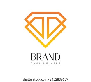 Diamond logo icon design template elements. Usable for Branding and Business Logos.
