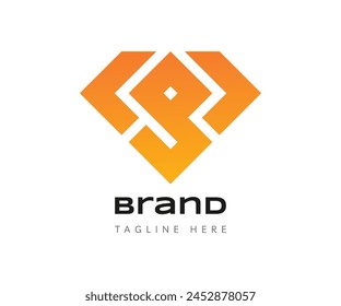 Elementos de Plantilla de diseño de icono de logotipo de diamante. Se puede utilizar para logotipos de marca y de empresa.
