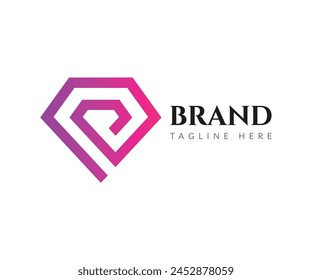 Diamond logo icon design template elements. Usable for Branding and Business Logos.
