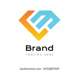 Diamond logo icon design template elements. Usable for Branding and Business Logos.
