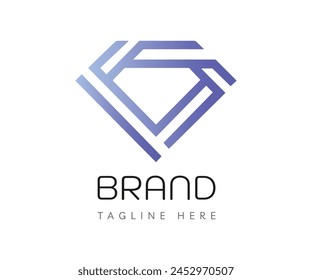 Diamond logo icon design template elements. Usable for Branding and Business Logos.
