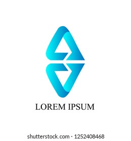 diamond logo icon, vector