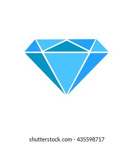 Diamond Logo, Icon. Vector Illustration