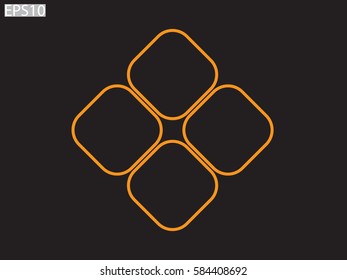 diamond, logo, icon, vector illustration eps10
