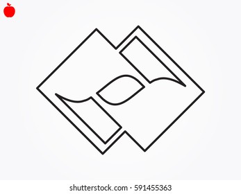 diamond, logo, icon, vector illustration eps10