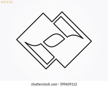 diamond, logo, icon, vector illustration eps10