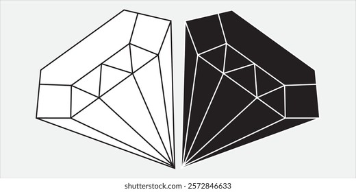 Diamond logo icons. Set of vector icons. Colorful  Design and more variety.
