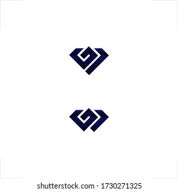 diamond logo initial G1 modern design