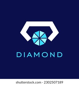 Diamond logo jewelry logo vector template  