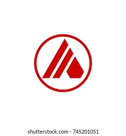 diamond logo. a letter logo