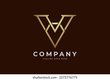 Diamond logo, letter V with diamond combination, usable for brand and company logos, jewelry logo design template element, vector illustration