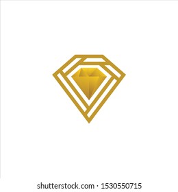 diamond logo line art illustration vector template premium quality