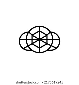 ilustración vectorial de línea de logotipo de diamante