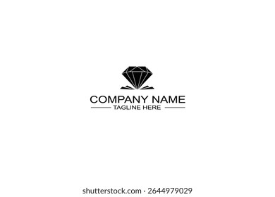 Diamond logo, luxury logo, jewel logo, elegant logo, luxury brand, diamond icon