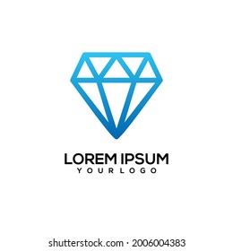 Diamond logo simple illustration vector