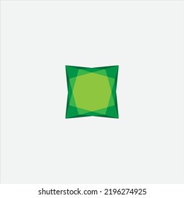 Diamond logo stylized vector symbol 