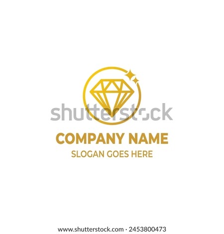 Diamond logo, symbolizing elegance, sophistication, and value. Perfect for brands or businesses seeking to communicate luxury and quality.