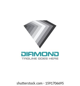 Diamond Logo Template Design, Emblem, Concept Design, Creative icon