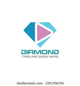 Diamond Logo Template Design, Emblem, Concept Design, Creative icon