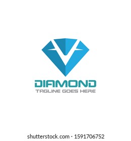 Diamond Logo Template Design, Emblem, Concept Design, Creative icon