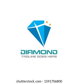 Diamond Logo Template Design, Emblem, Concept Design, Creative icon