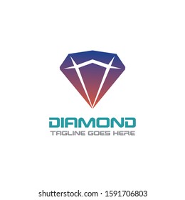 Diamond Logo Template Design, Emblem, Concept Design, Creative icon