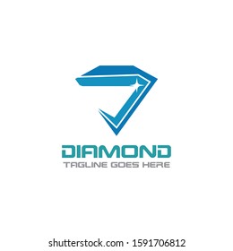 Diamond Logo Template Design, Emblem, Concept Design, Creative icon